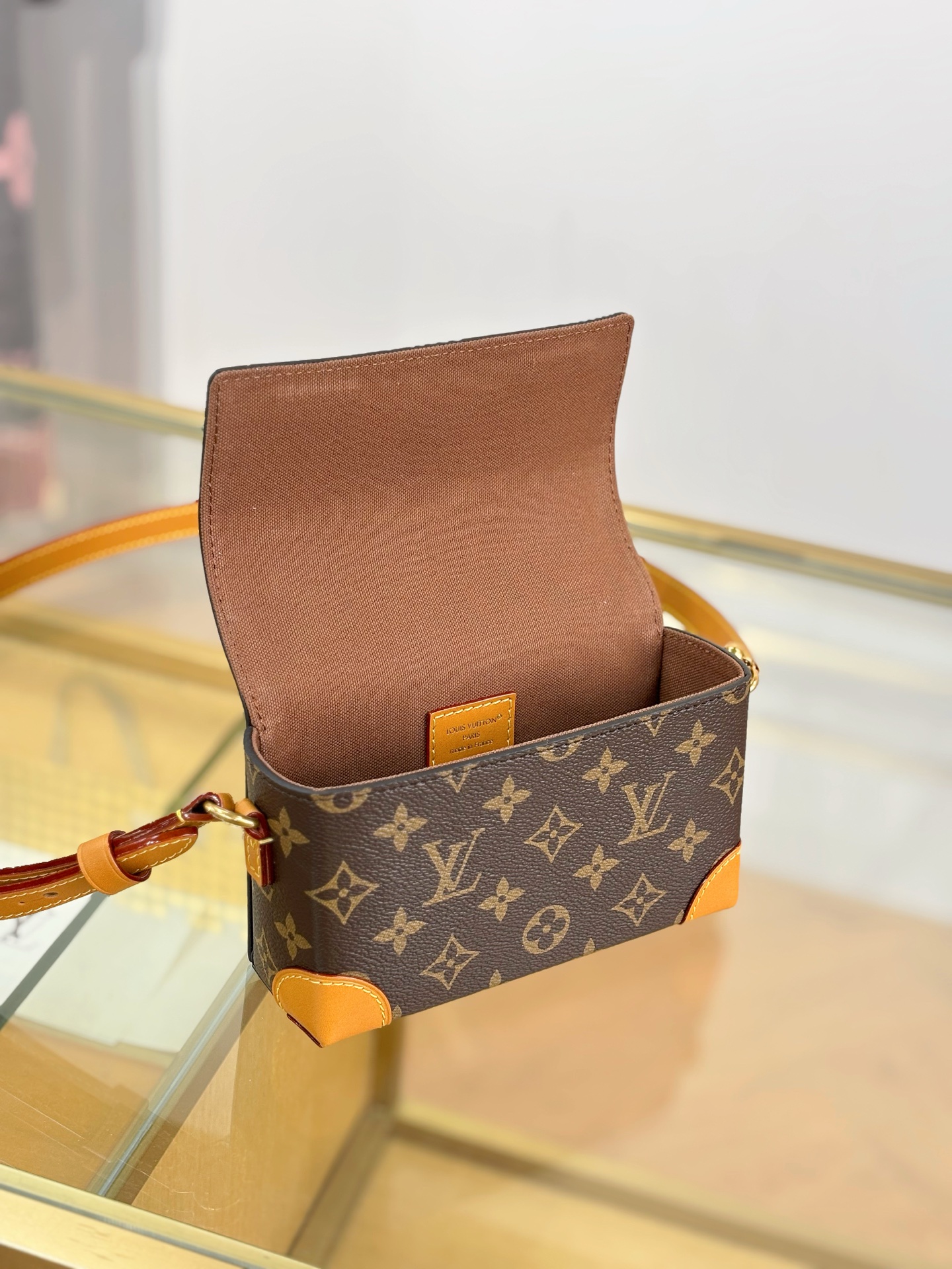 TOP Louis Vuitton LV Steamer Bag 18x11x6.5cm - Brown