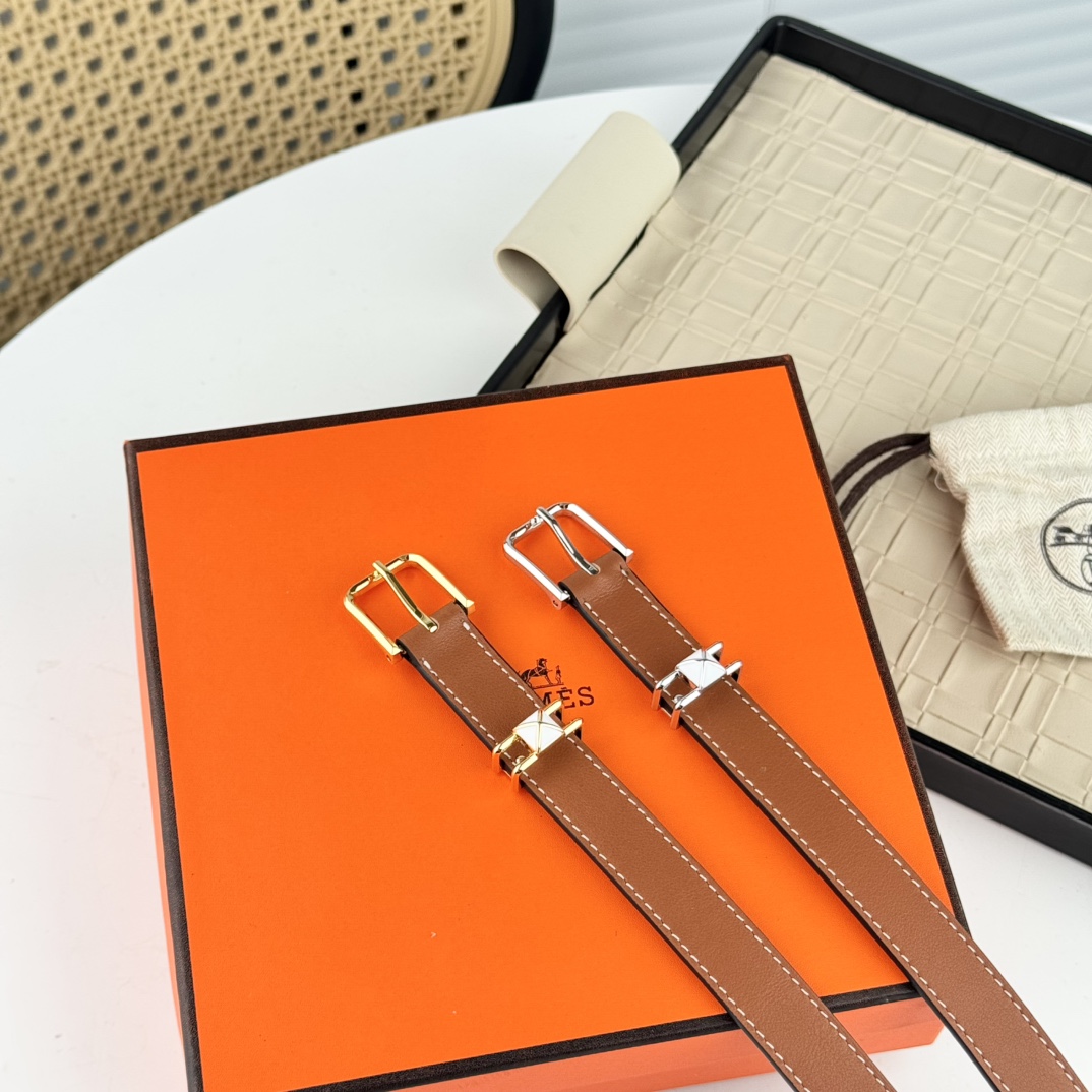 TOP HERMES 2CM Swift Cowhide Belt - 2 Colors