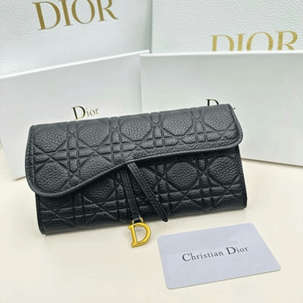 Dior Caviar Leather Wallet (Replica)