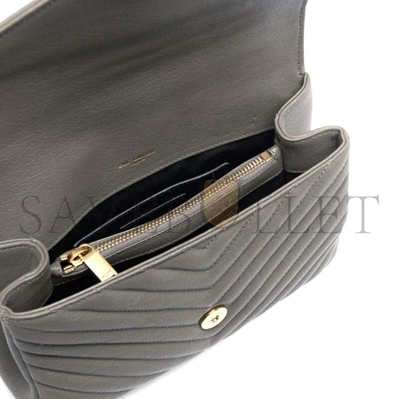 YSL COLLEGE MEDIUM IN QUILTED LEATHER 392737500489 (24*17*6.5cm)