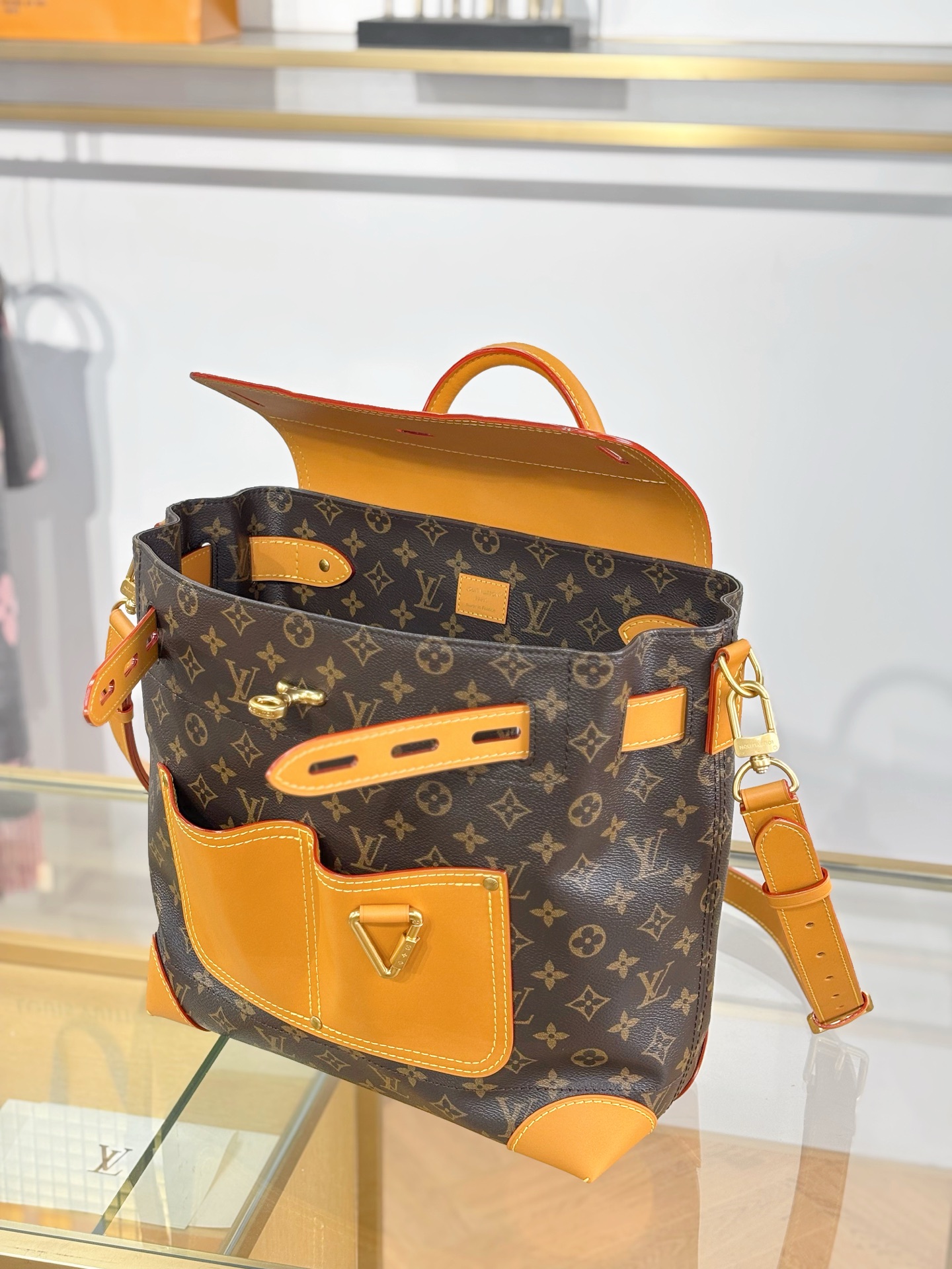 TOP Louis Vuitton LV Steamer 30 Monogram Bag 33x32x14 cm - Brown