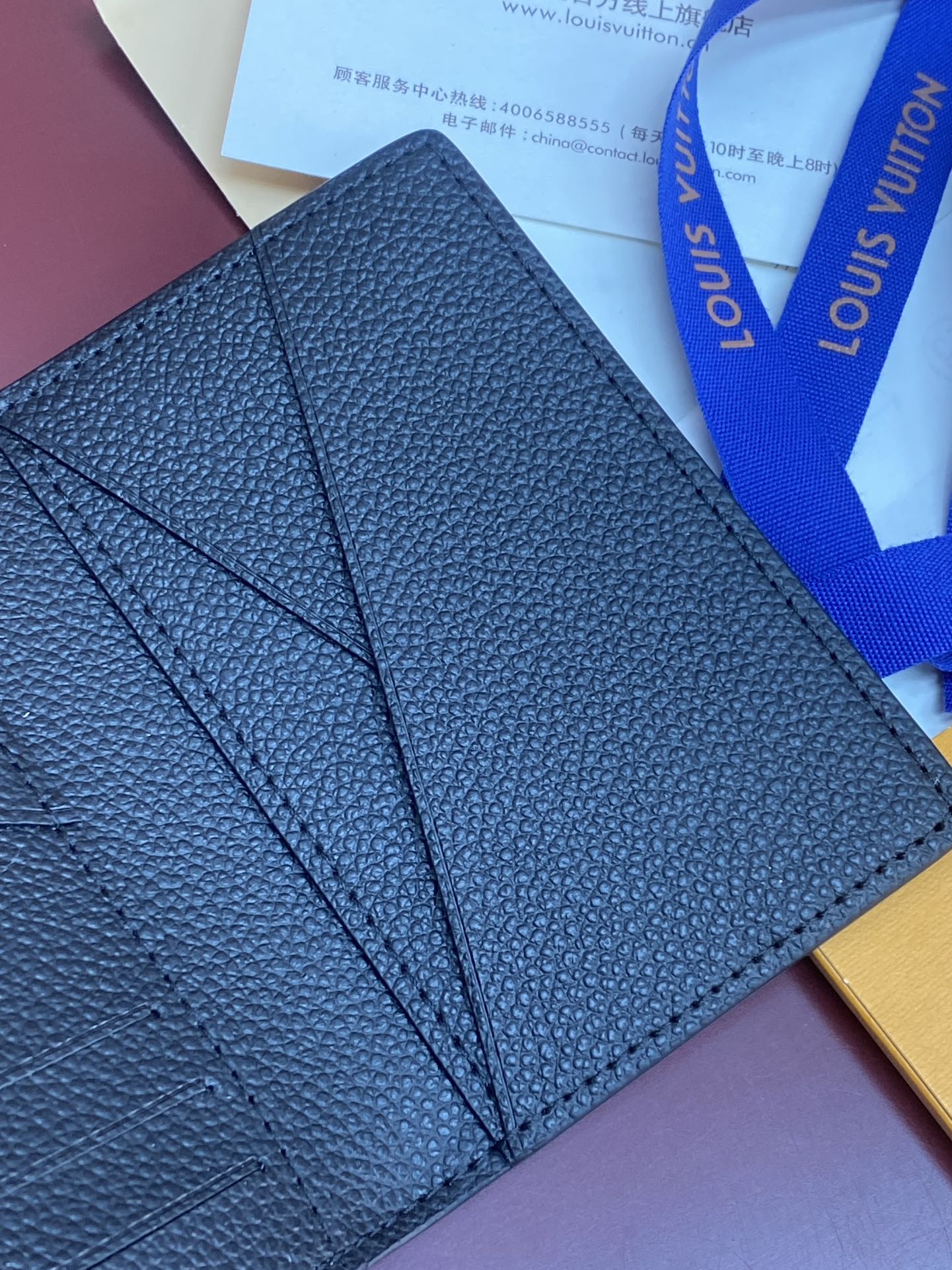 TOP Louis Vuitton LV Damier Graphite Printed Card Holder Damoflage Canvas 8x11x1cm - Black