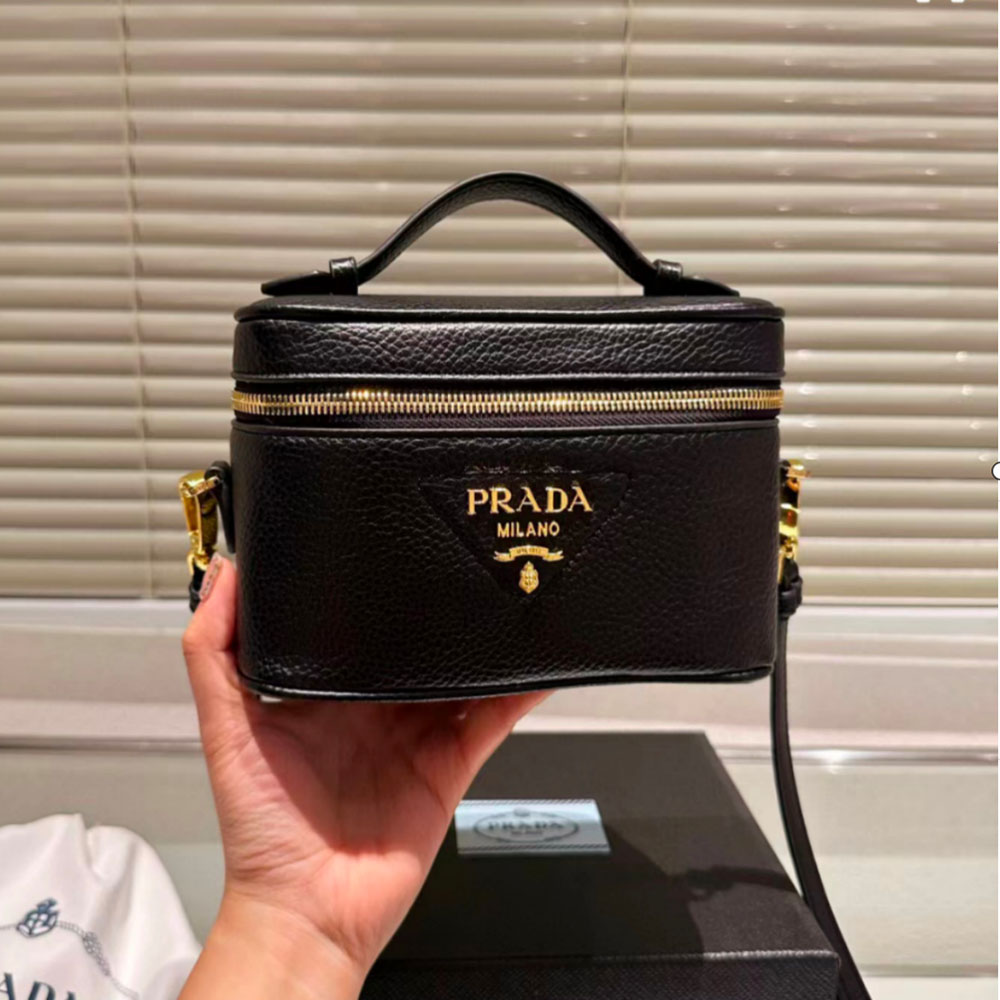 TJ Prada Leather Makeup Bag (Replica)