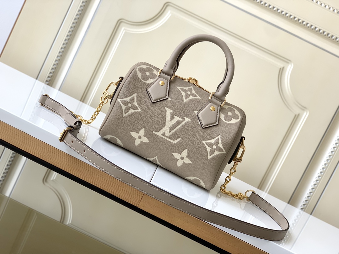 TOP Louis Vuitton LV Speedy Bandouliere 20 Bag 20.5x13.5x12.0 cm  - Grey