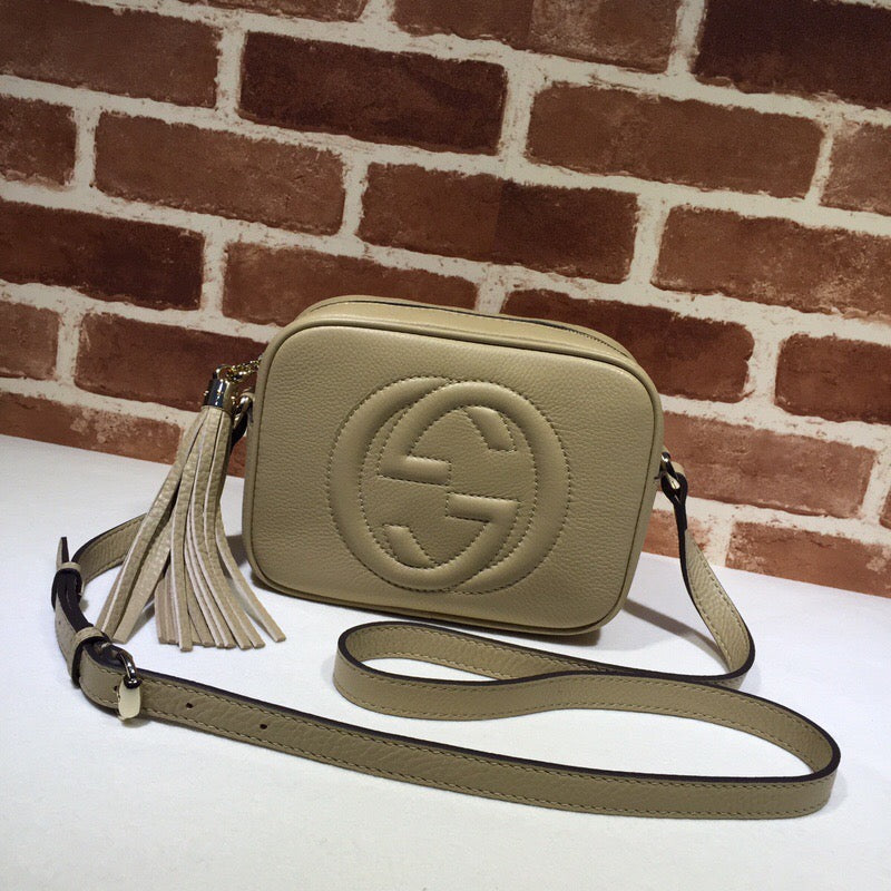TOP GUCCI G*G Soho Bag - Khaki