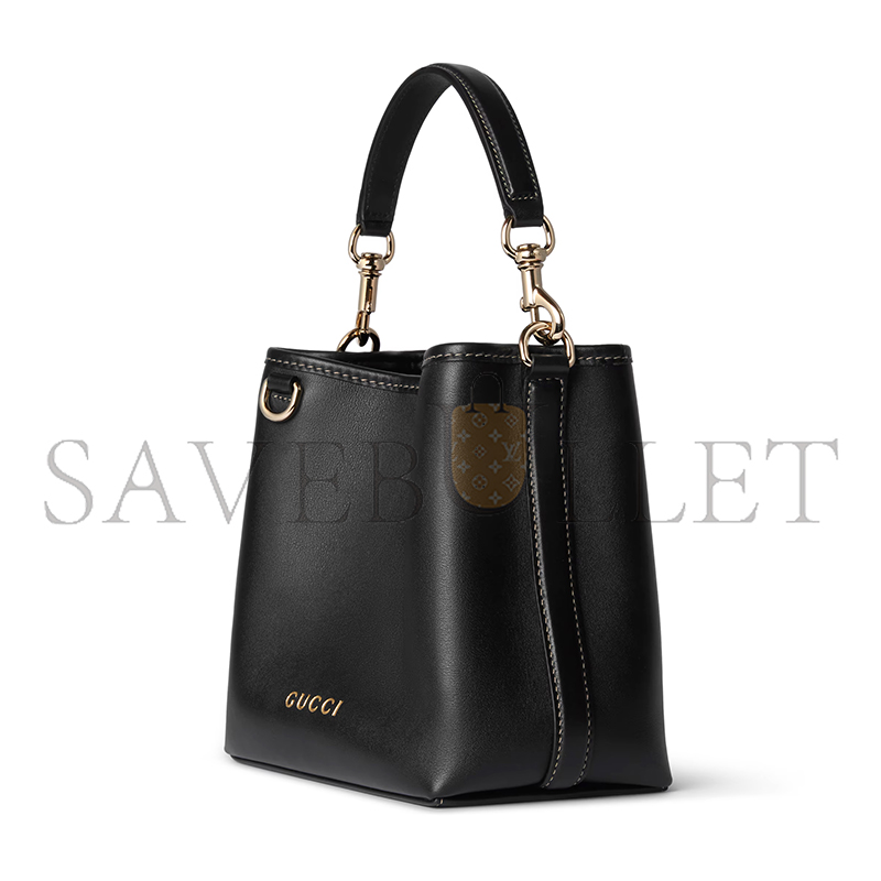 GUCCI GG EMBLEM MINI BUCKET BAG 815118 (19*18*11cm)