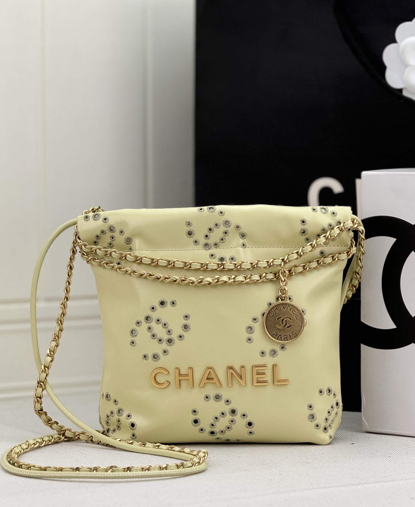 TOP CHANEL mini22 Gold Chain Small Bag 19*20*6 cm - 4 Colour
