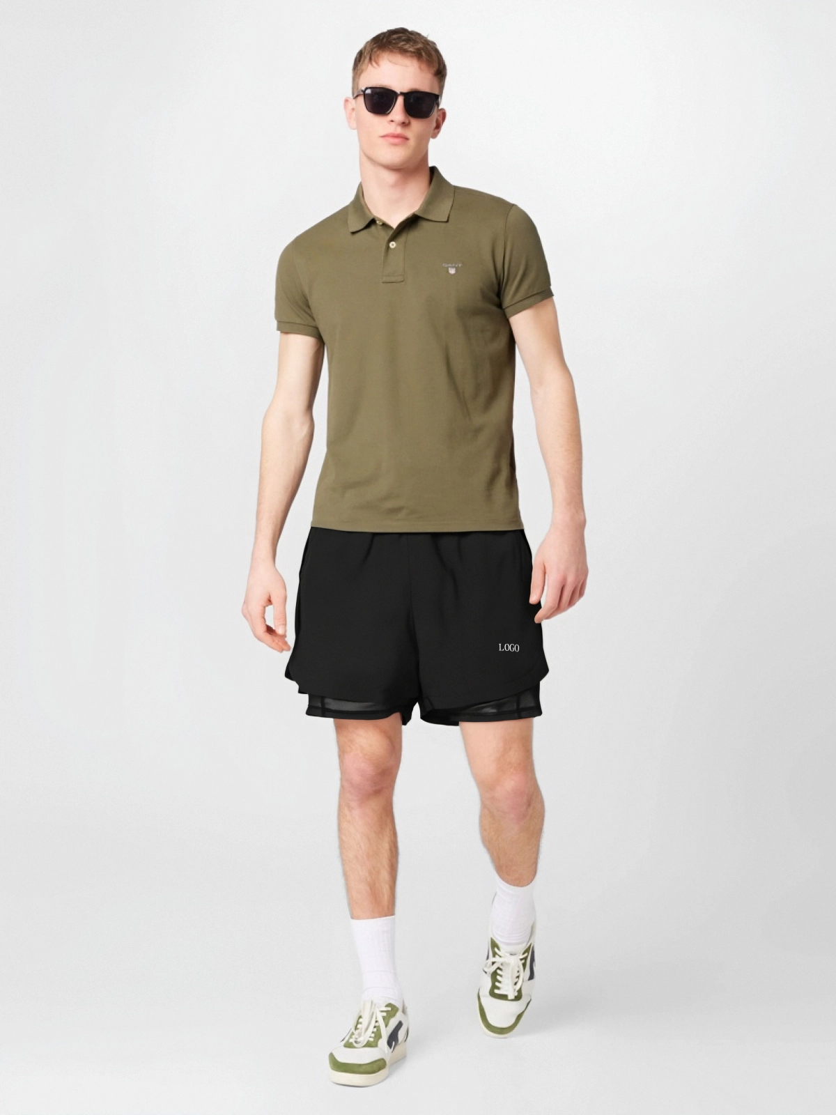 Mens Athletic Running Shorts Quick Dry Workout Shorts