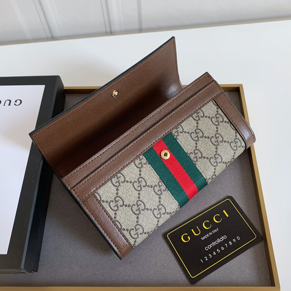 Gucci Unisex GG Long Wallet（Replica）