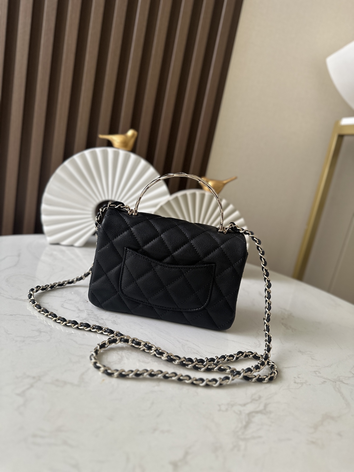 TOP CHANE CocoCrush  Bag  12*18*6.5*cm - Black