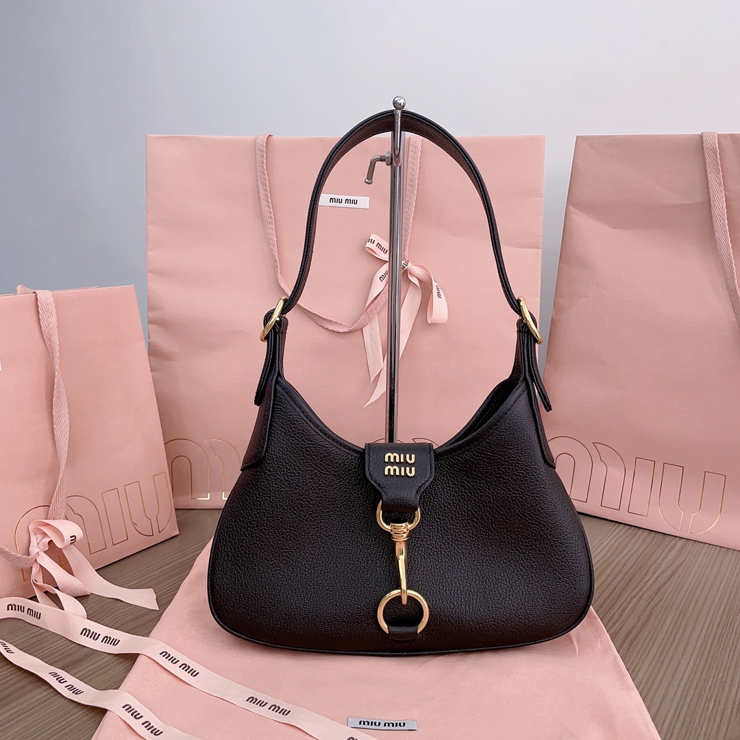 TOP Miu Miu Underarm Cowhide Bag 29 x 15 x 4 cm - 2 Color