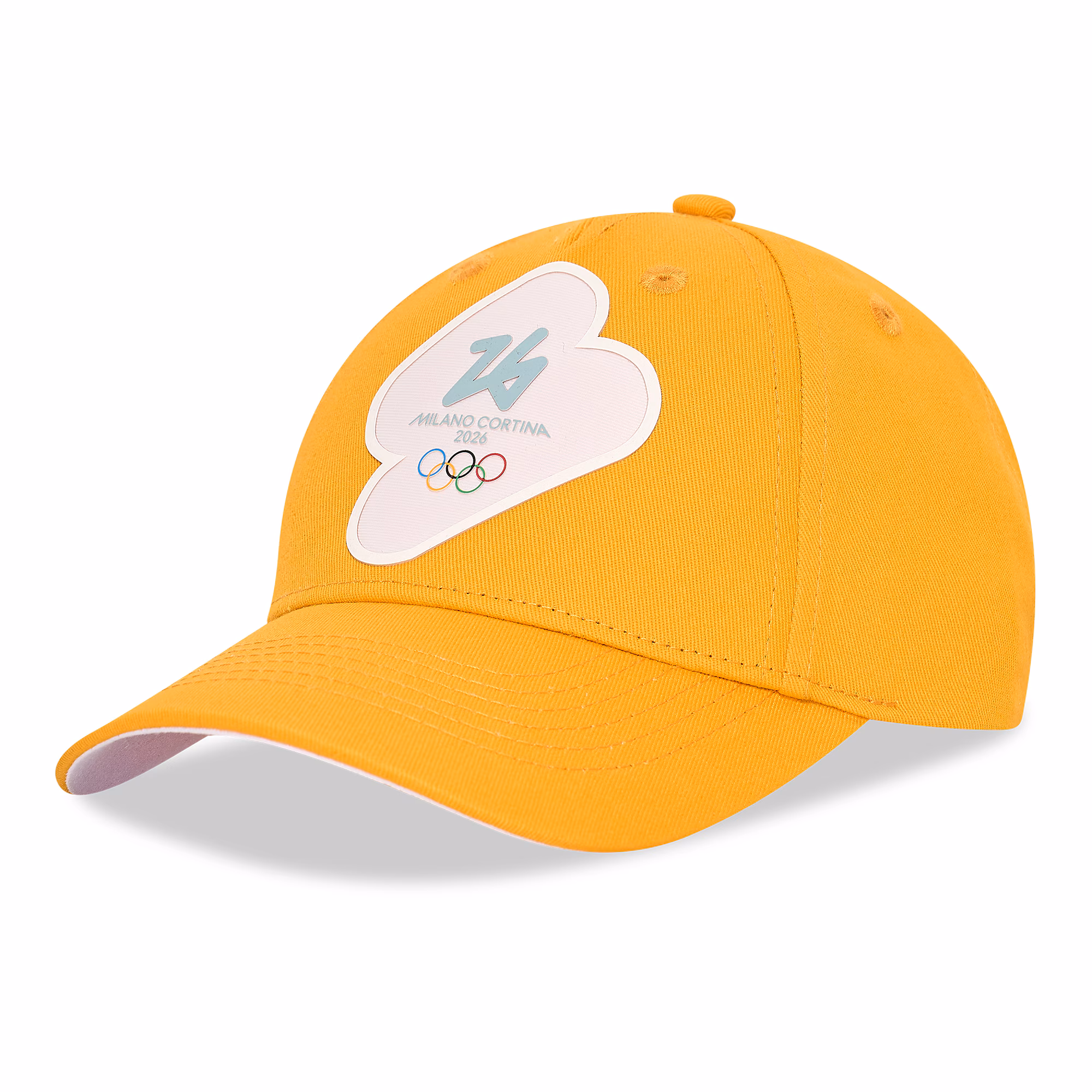Milano Cortina 2026 Olympics Badge Logo Cap - Yellow