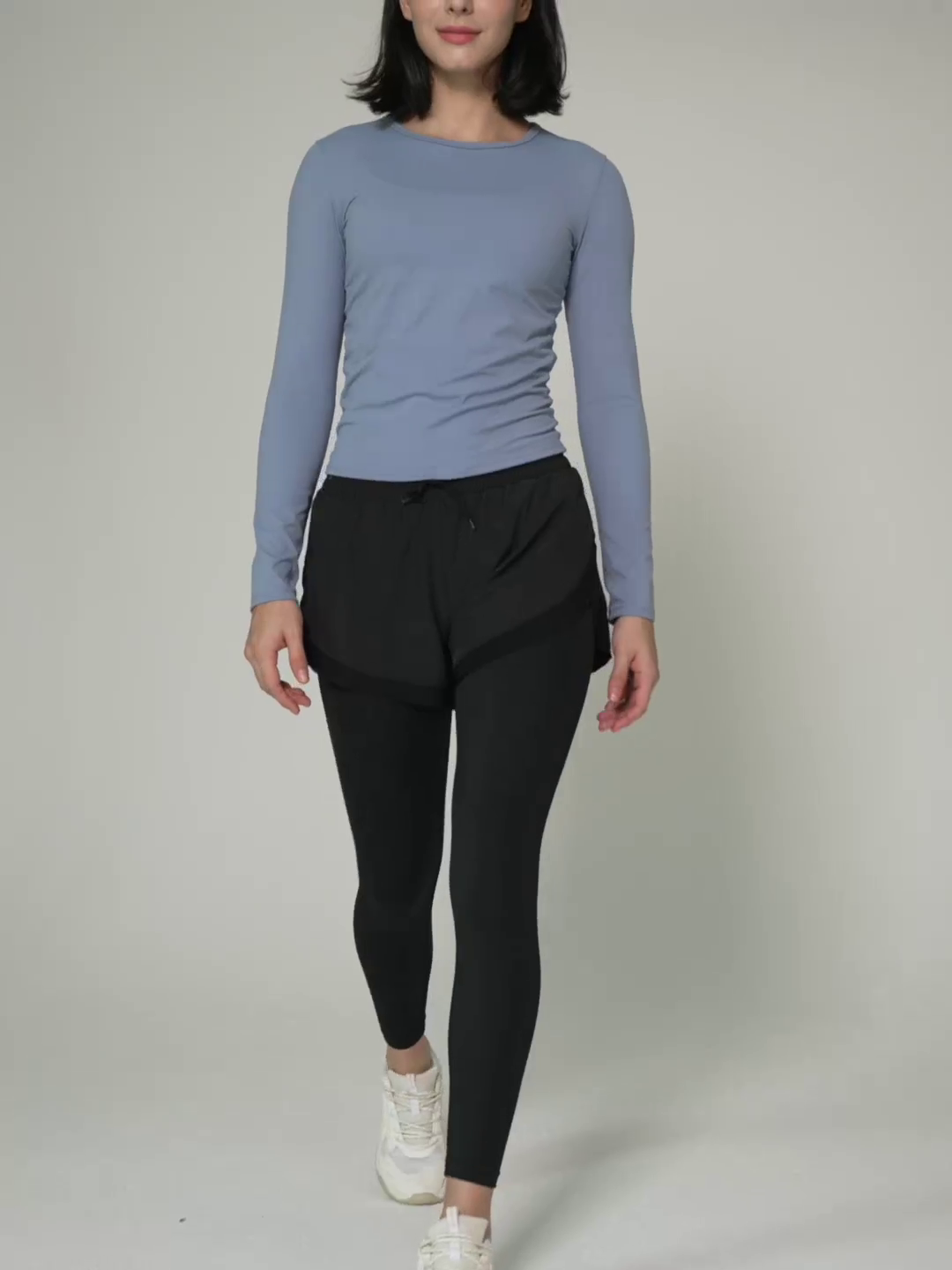Chic Layered Womens 2 in 1 Sports Pants