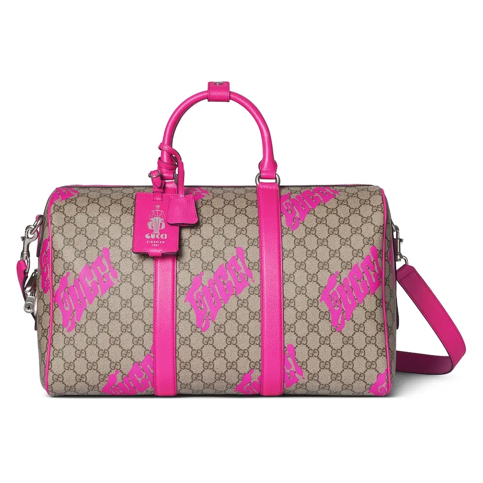 TOP GUCCI Travel Bag 44 x 29 x 23 cm - Brown and Pink