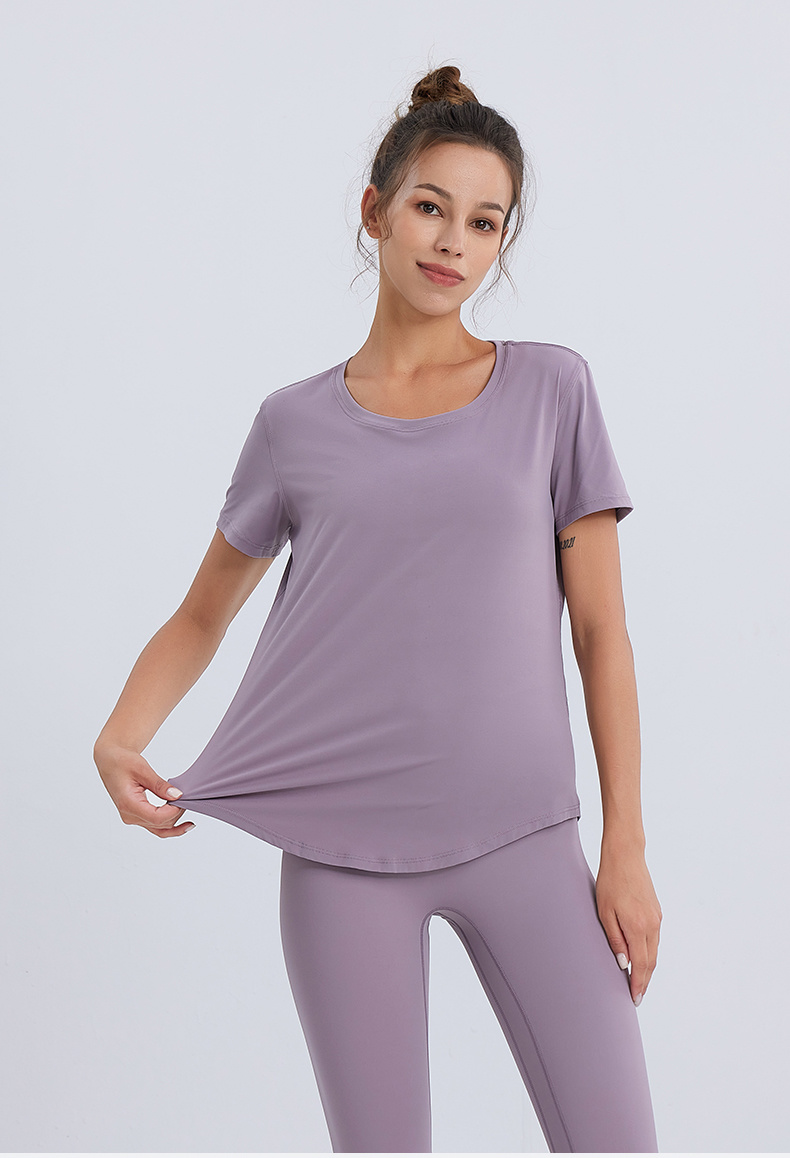 Womens Seamless Bare-Sensation Tee