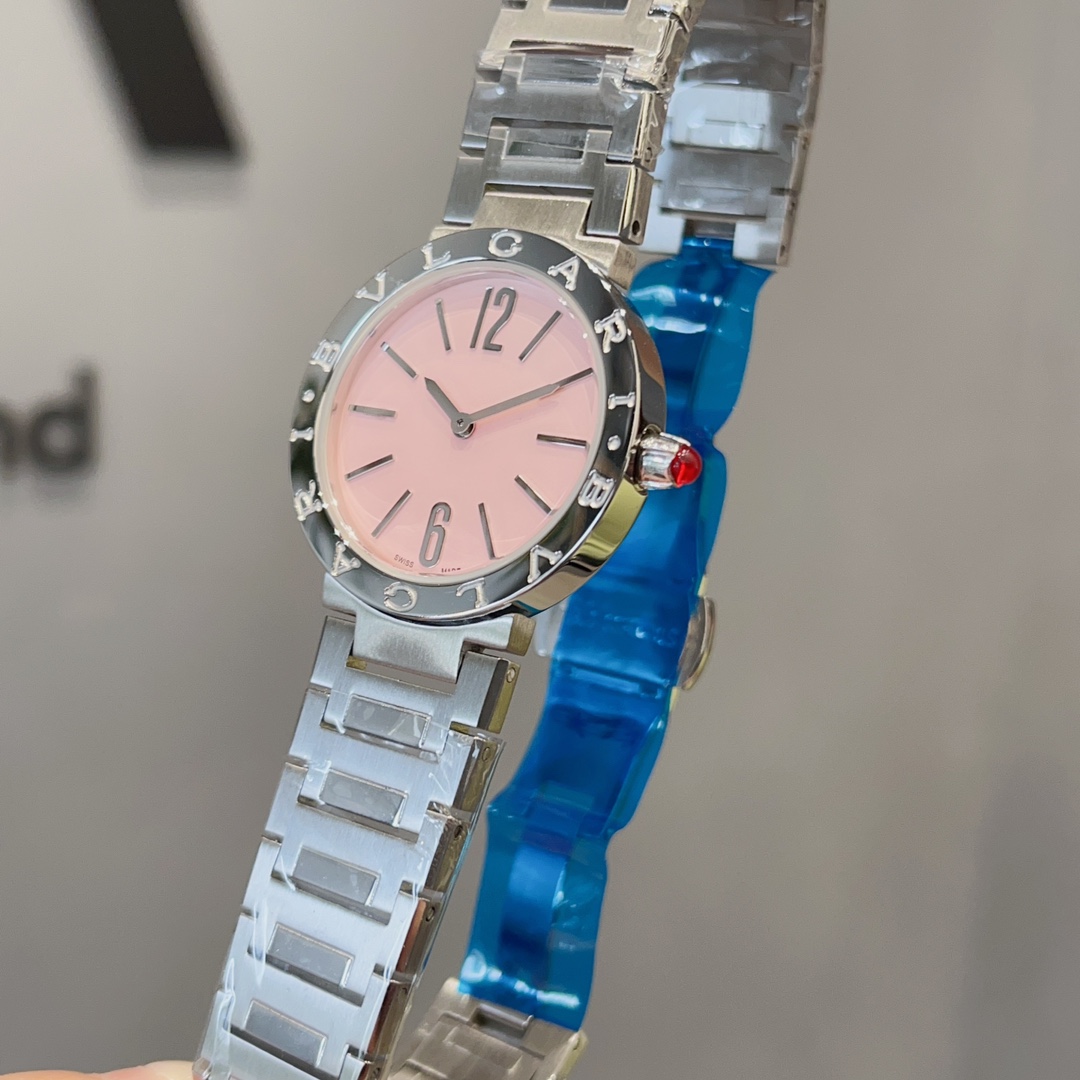 TOP BVLGARI Watch 33mm - Pink