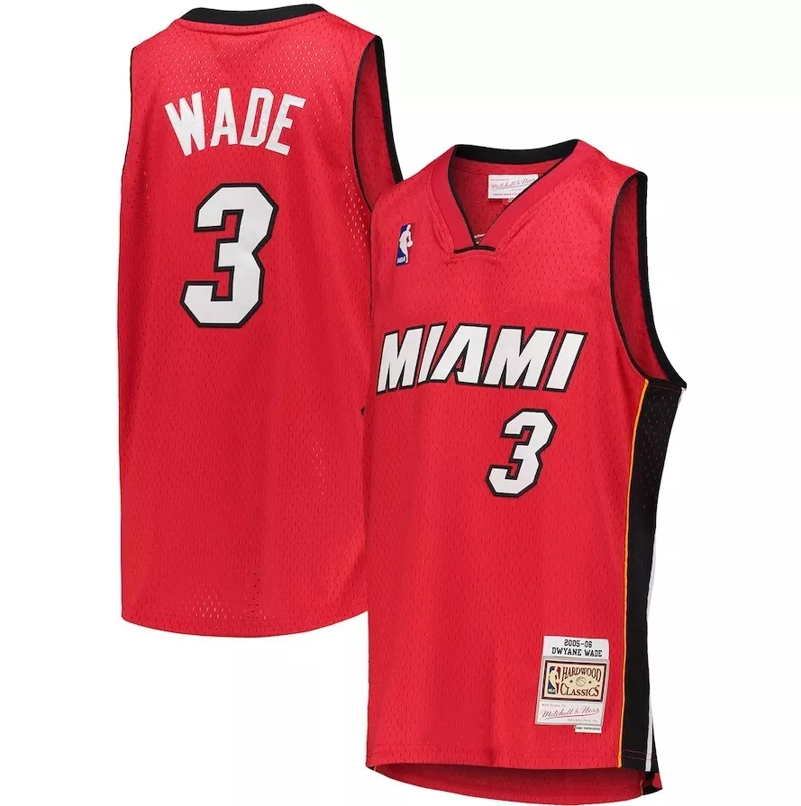 Miami Heat Dwyane Wade Mitchell & Ness Red 2005/2006 Classics Swingman Jersey