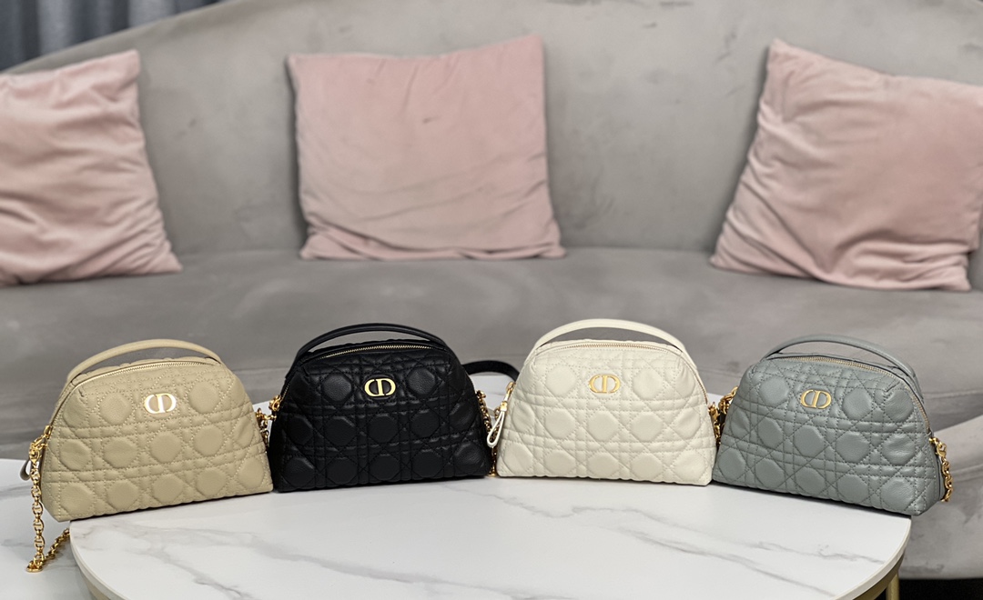 TOP Christian Dior Caro Mini Shell Bags 21×12.5×8cm - 4 Colors