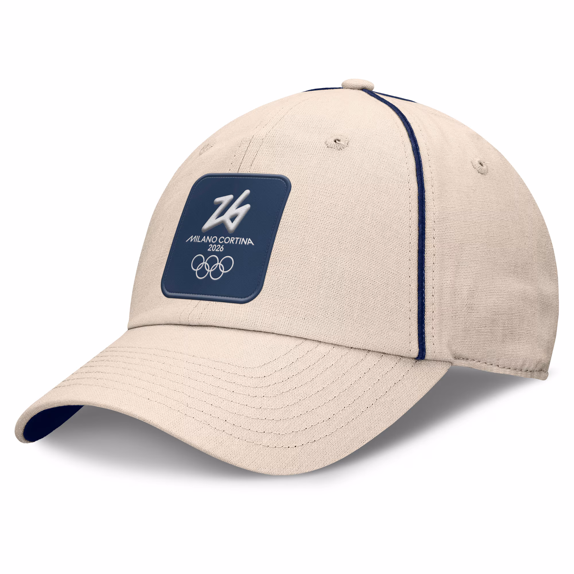 Milano Cortina 2026 Olympics Unstructured Cap - Beige