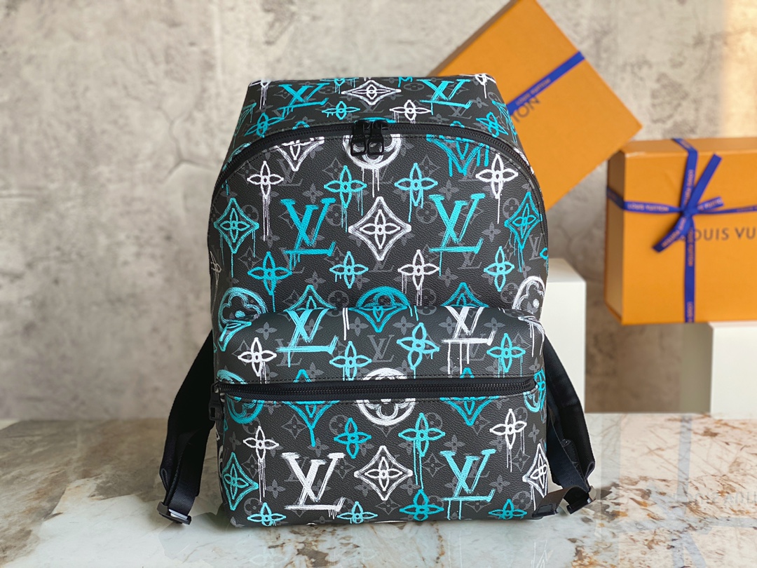 TOP Louis Vuitton LV Men's Apollo Backpack - 40.0×30.0×20.0cm - Black