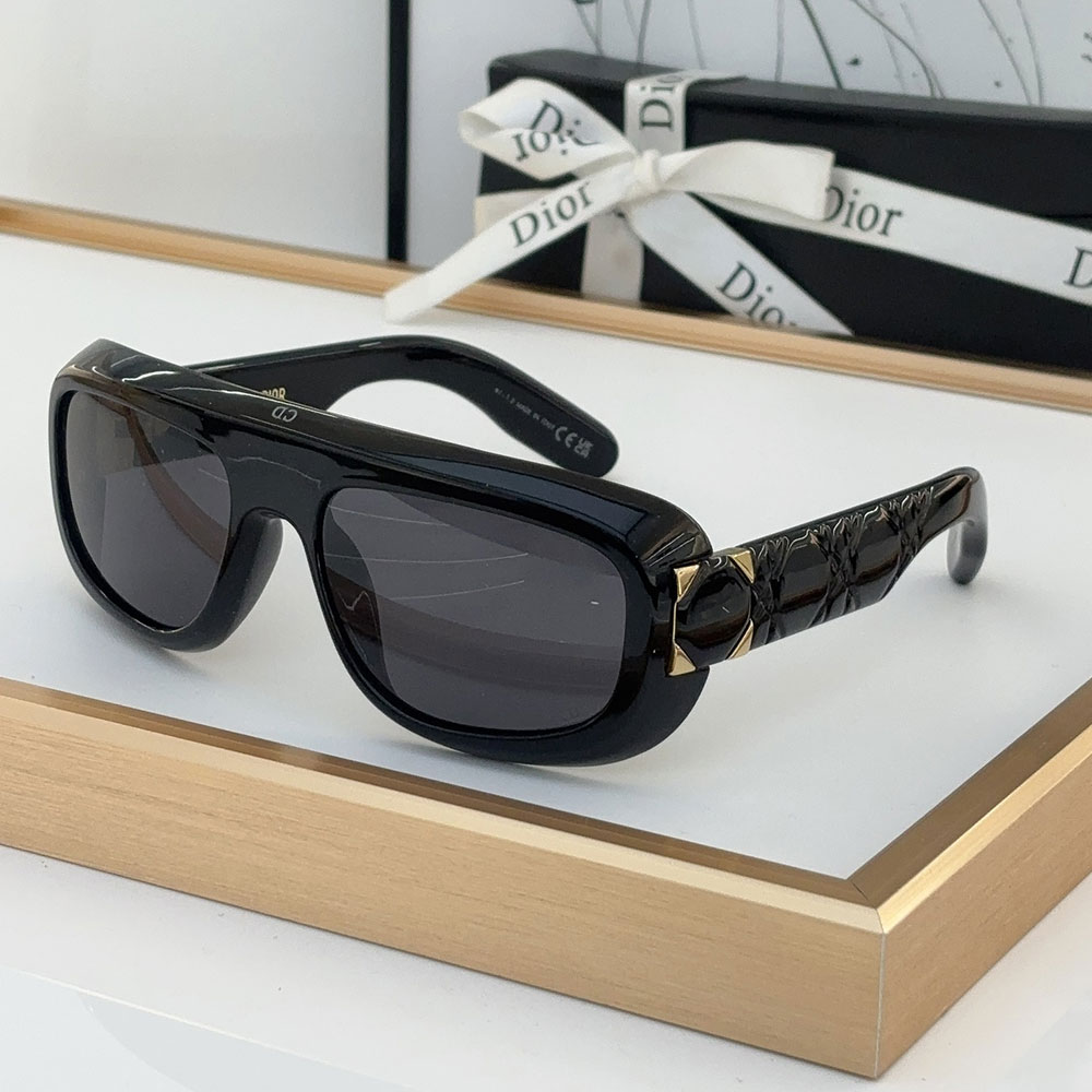 Dior Classic Logo Decorated Mirror Leg Acetate sunglasses  Top quality (Perfect Replica）