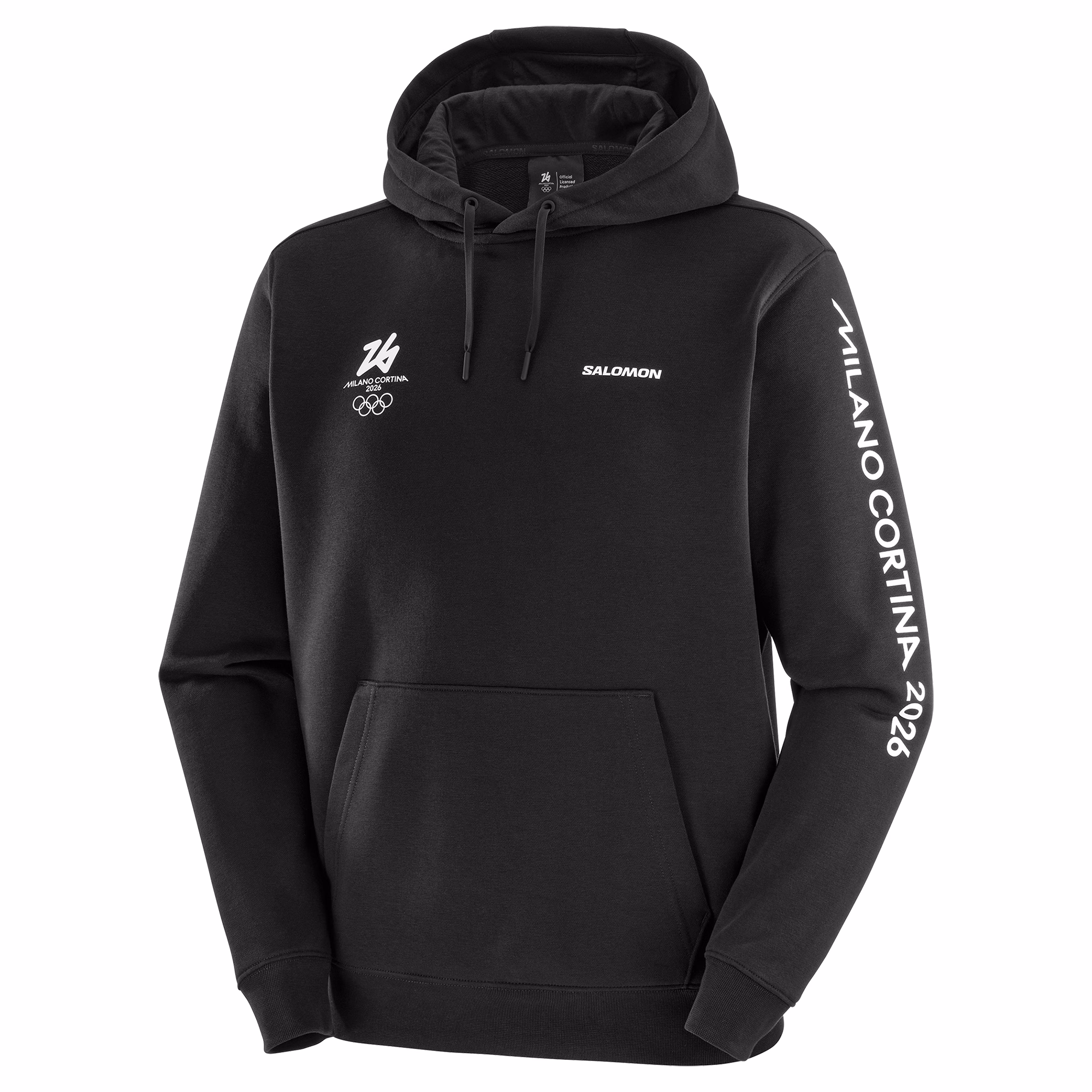 Milano Cortina 2026 Olympics Salomon Logo Graphic Hoodie - Unisex - Black