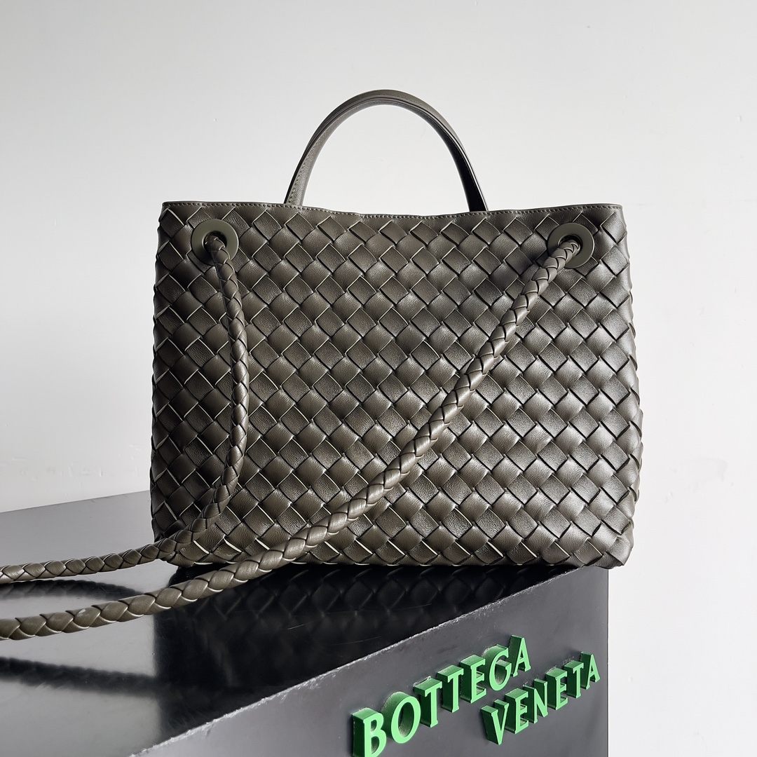 TOP Bottega Veneta BV Andiamo Bag 32x24x12cm - Green