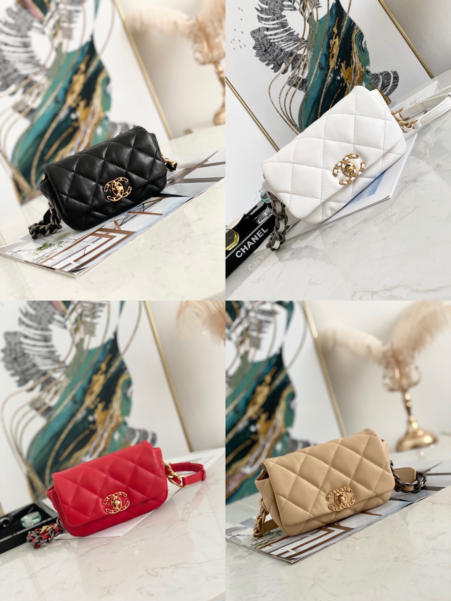 TOP CHANEL 19 Waist Bag 20×5.5×10 cm- 4 Colors