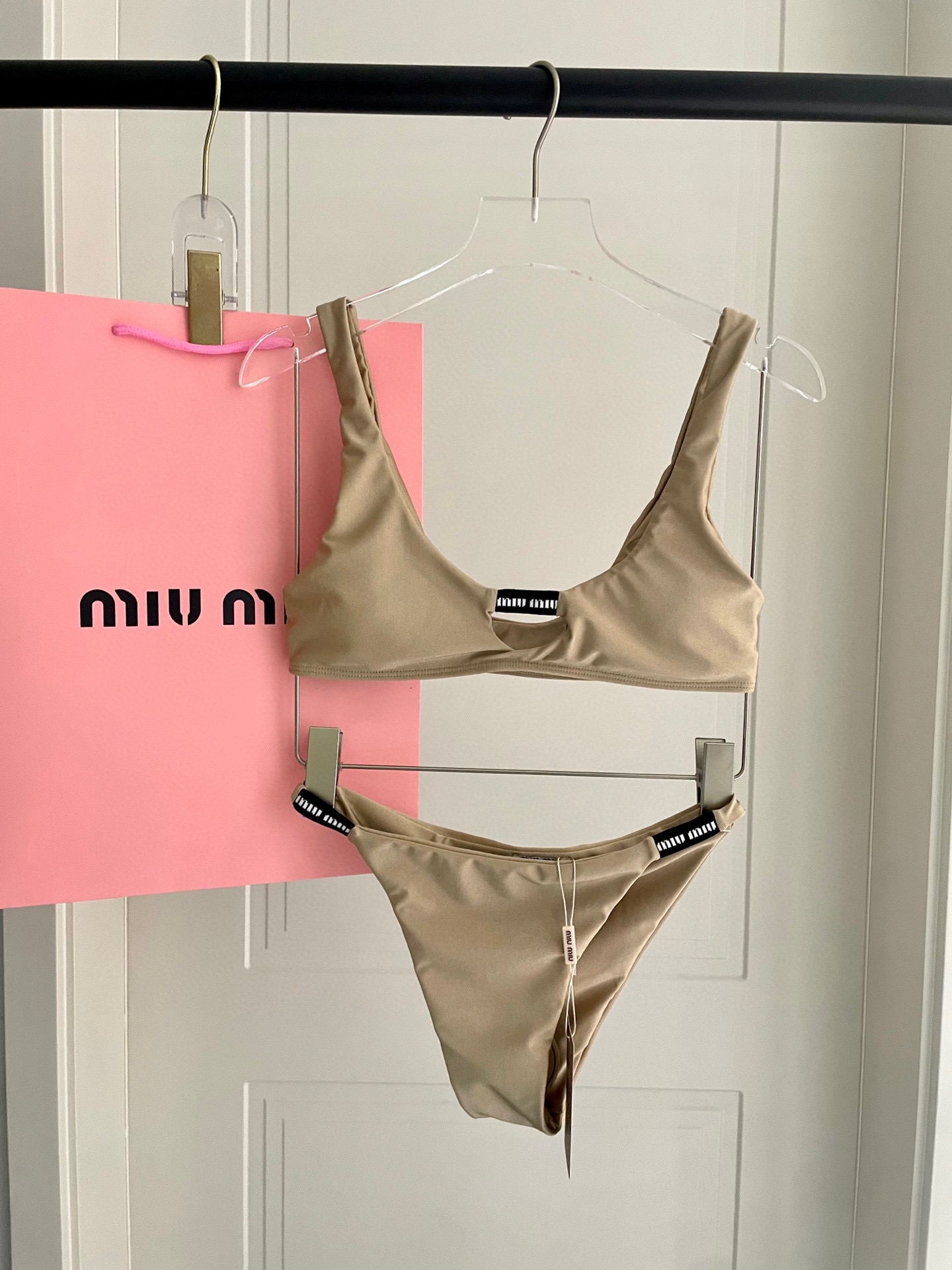 TOP Miu Miu Bikini Swimsuit - Khaki