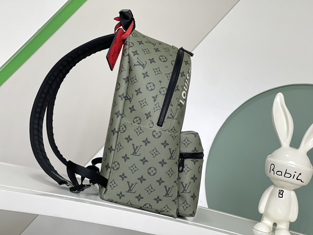 TOP LV Monogram Discovery Small Backpack 29x38x20cm-Green