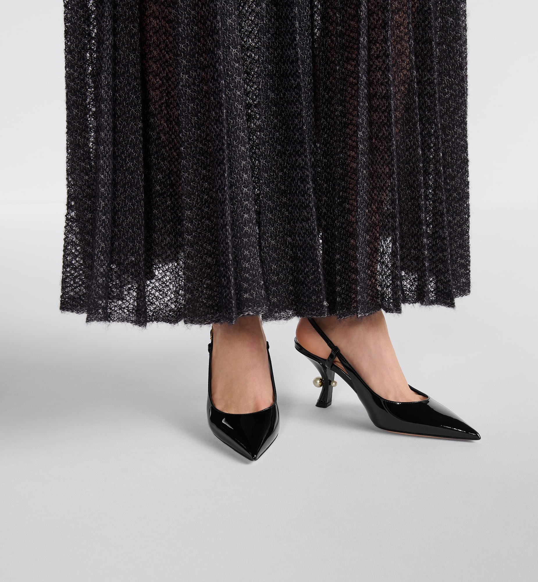 Dior Tribales Open Heel Pumps (Replica)