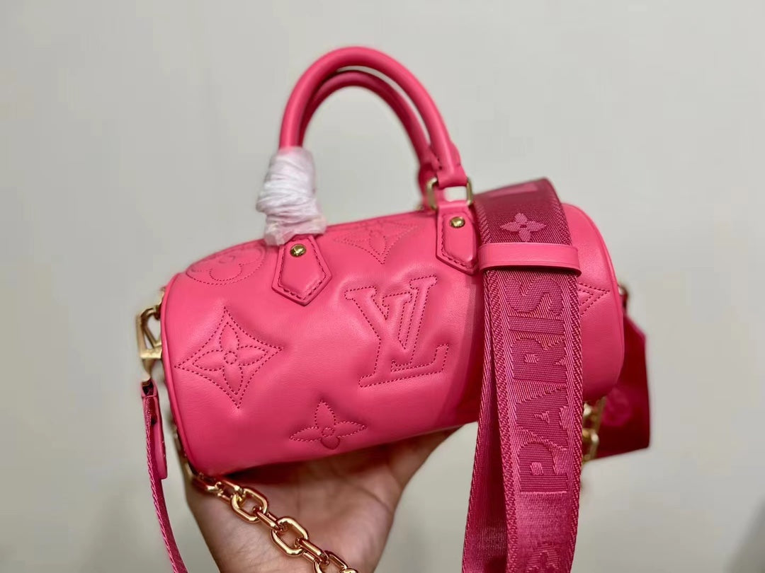 TOP Louis Vuitton LV Papillon BB 20x10x10 CM- Pink