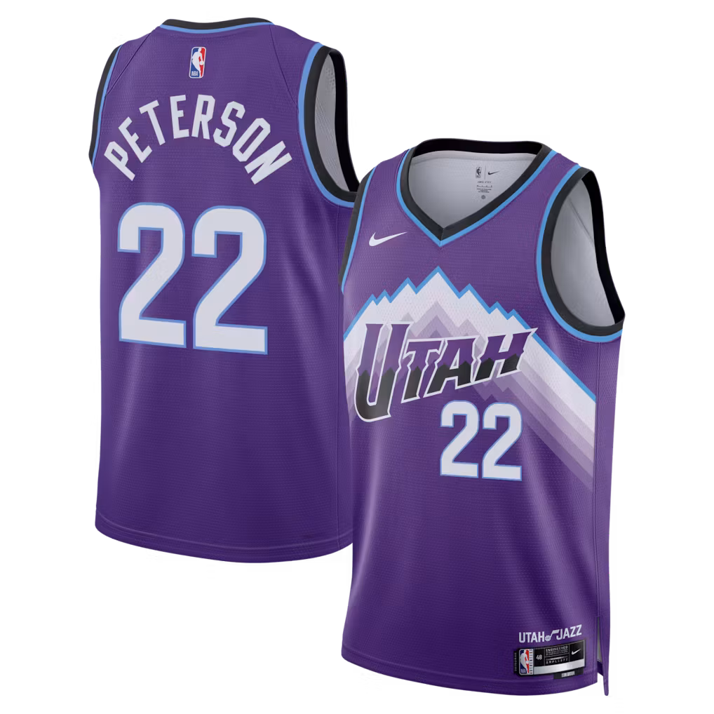 Unisex Utah Jazz Darryn Peterson Nike Purple 2026 Swingman Jersey - Icon Edition