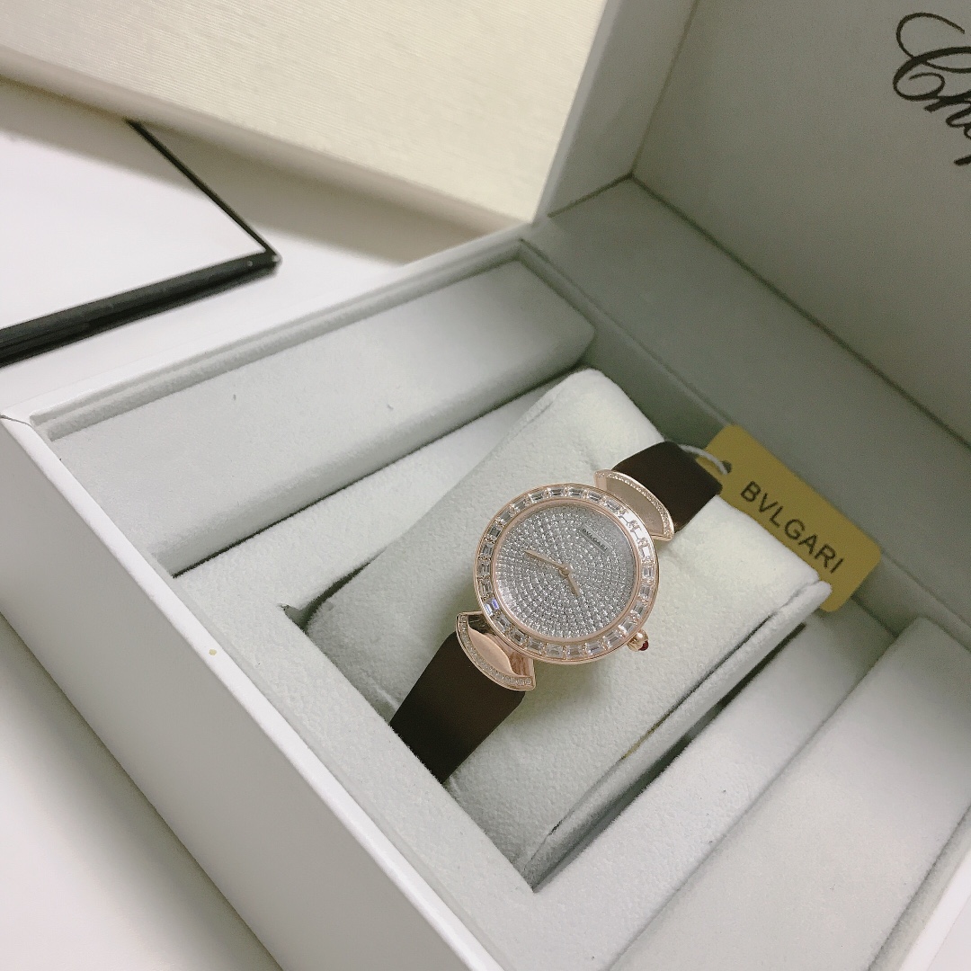 Top BVLGARI DIVAS'DREAM Watches with Diamond 30mm/39mm - Brown