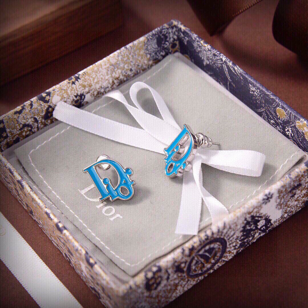 TOP Christian Dior Earrings -Blue