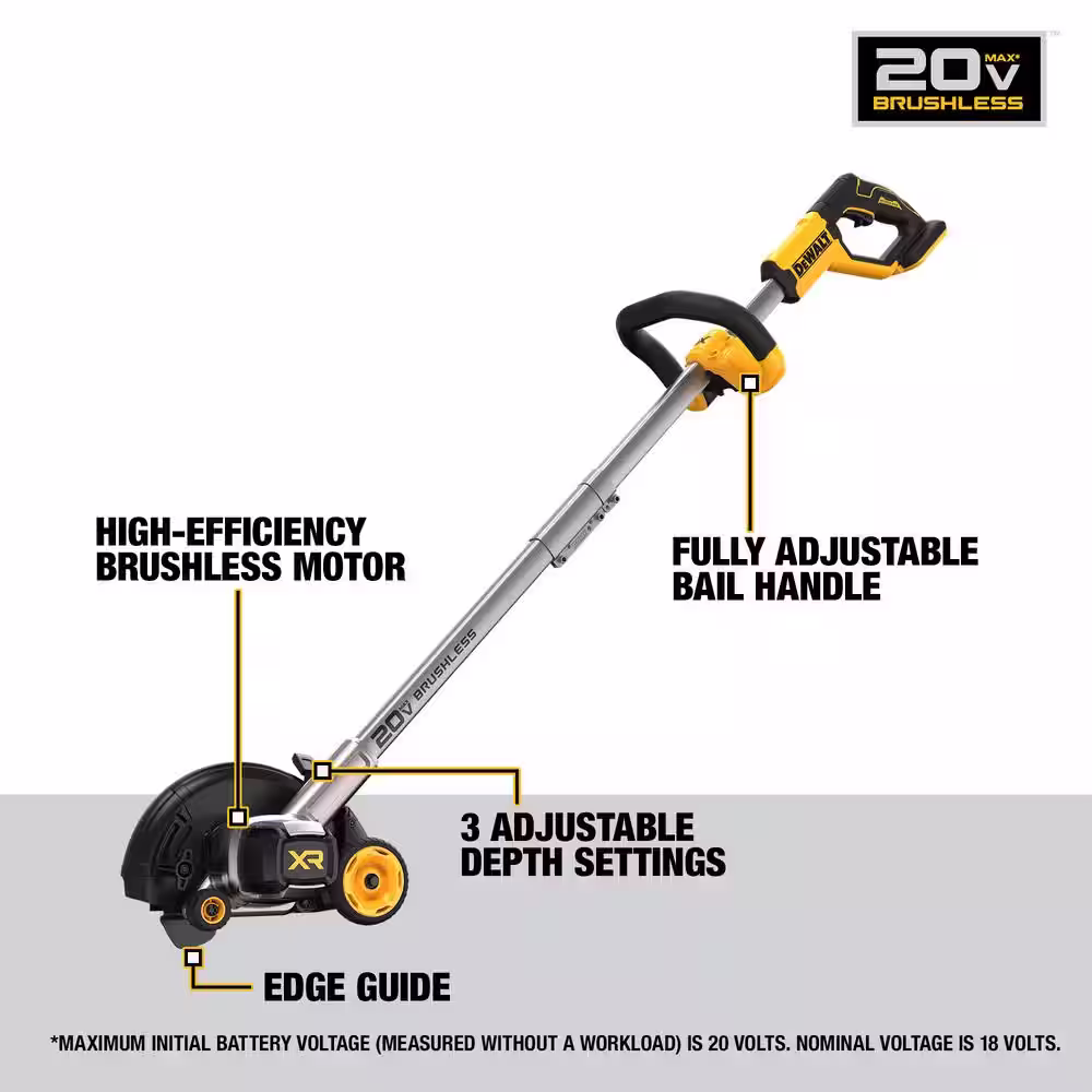 20V MAX 7.5 in. Cordless Battery Powered Lawn Edger (Tool Only)