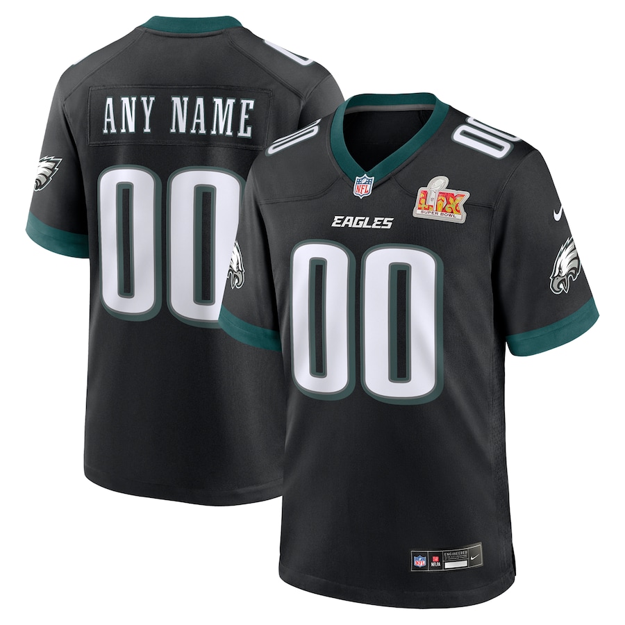 Philadelphia Eagles LII-LIX Super Bowl Champions Custom Jersey - Black