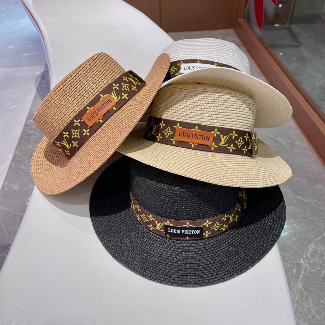 TOP Louis Vuitton LV Straw Hat - 4 Colors