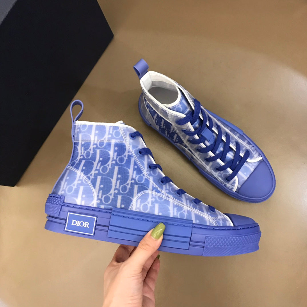 Dior B23 Oblique High Top Shoes white T004801-1069