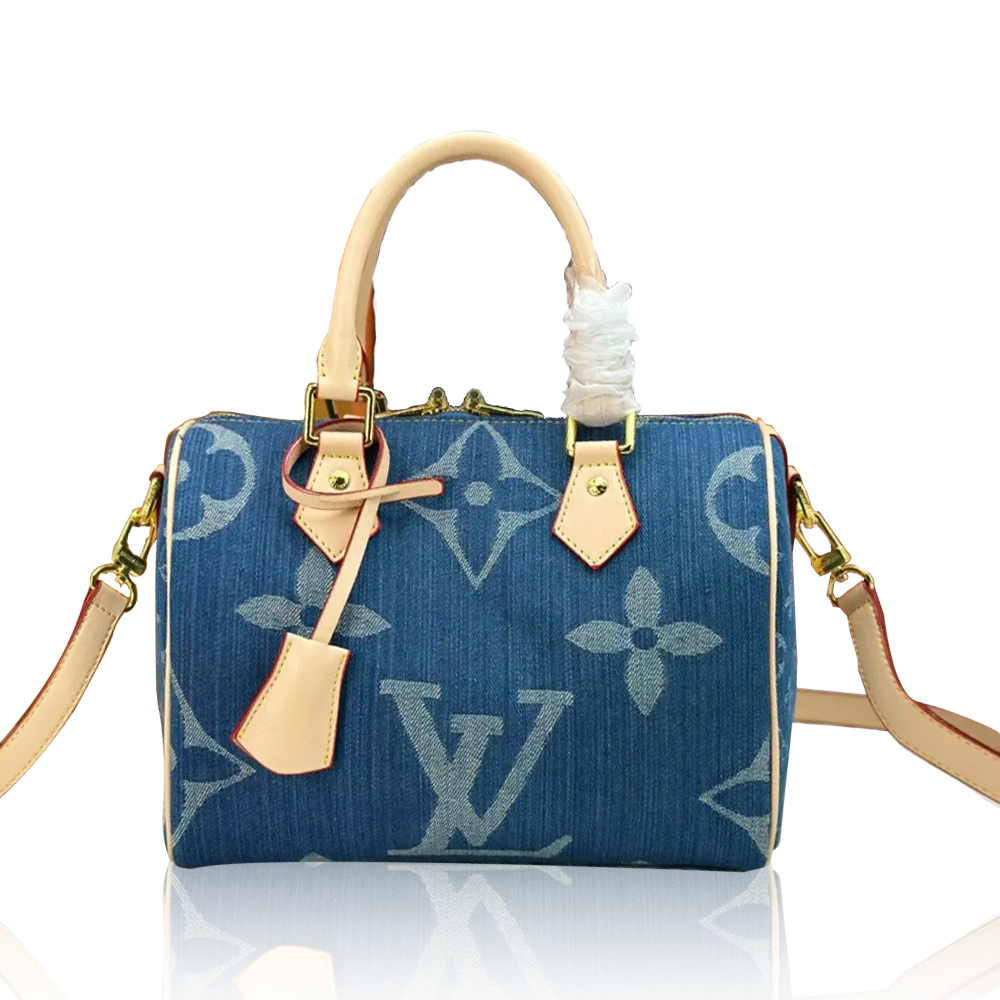 Louis Vuitton Speedy Bandoulière 25 Denim Handbag Crossbody Bag (10A Mirror Version)