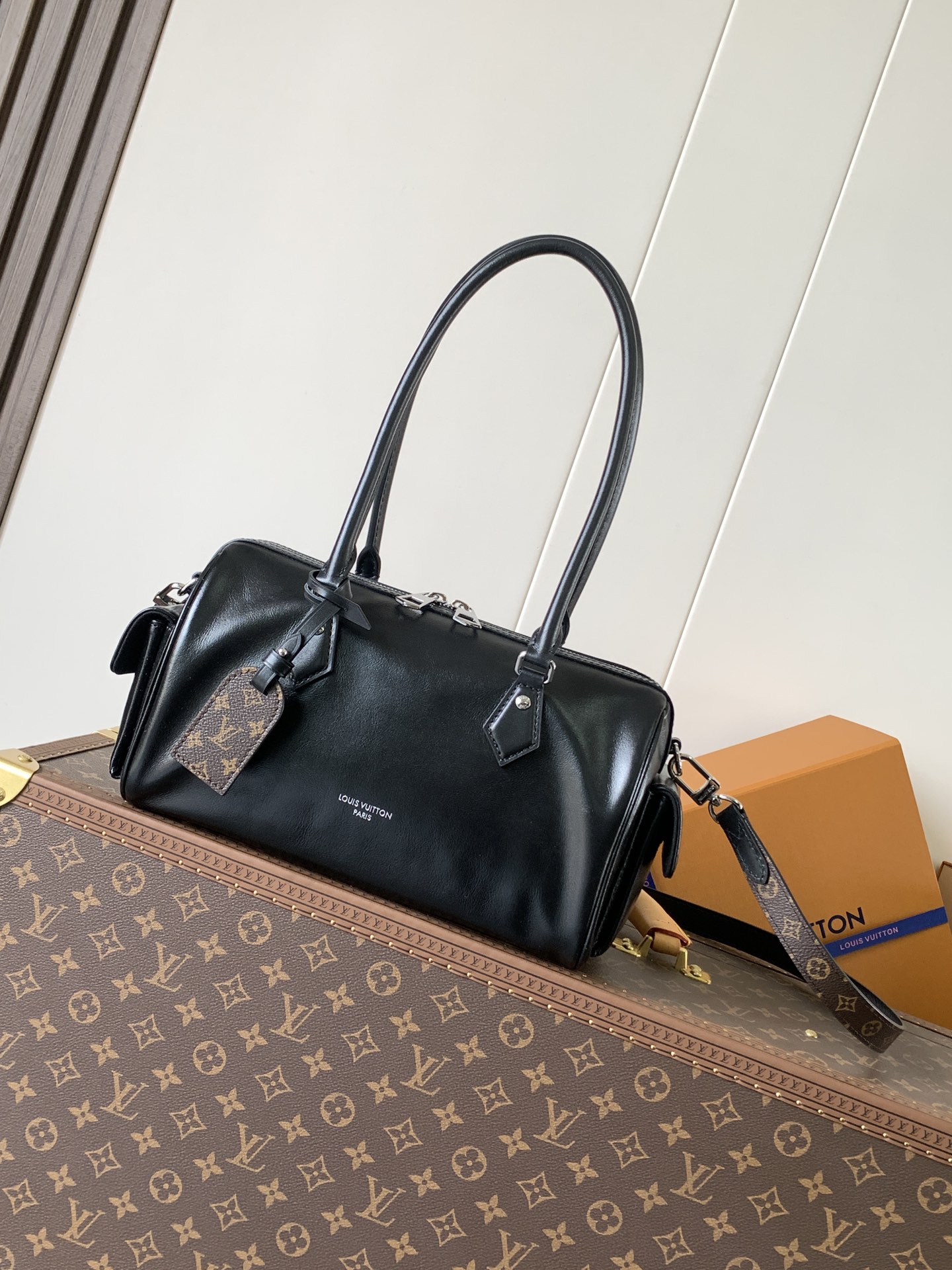 TOP Louis Vuitton LV Vibe Speedy Cargo Bag 28x12x17cm - Black