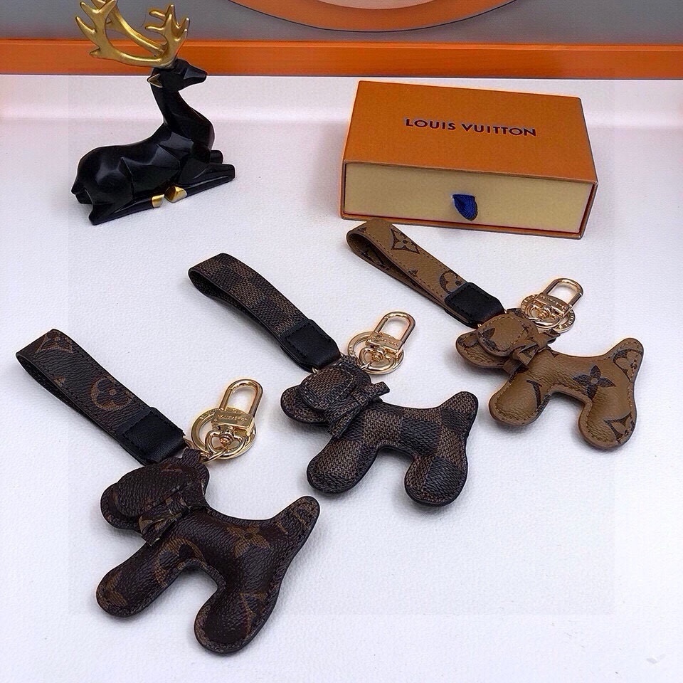 TOP Louis Vuitton LV Schnauzer Keychain -3 Colors