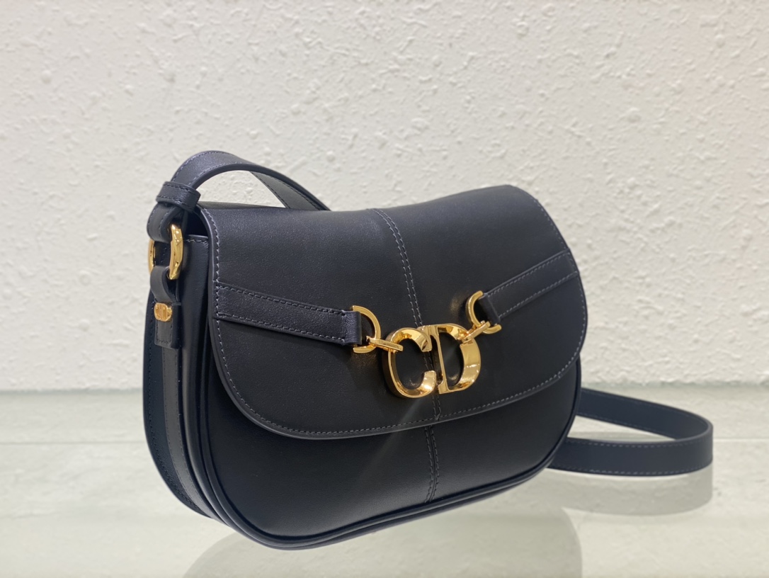 TOP Christian Dior Oblique Printed Fabric Besace Handbag 24X15X6cm - GHW