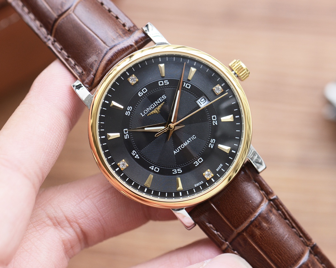 TOP LONGINES Barrel-Shaped Stainless Steel Watch 41mm - 3 Colors