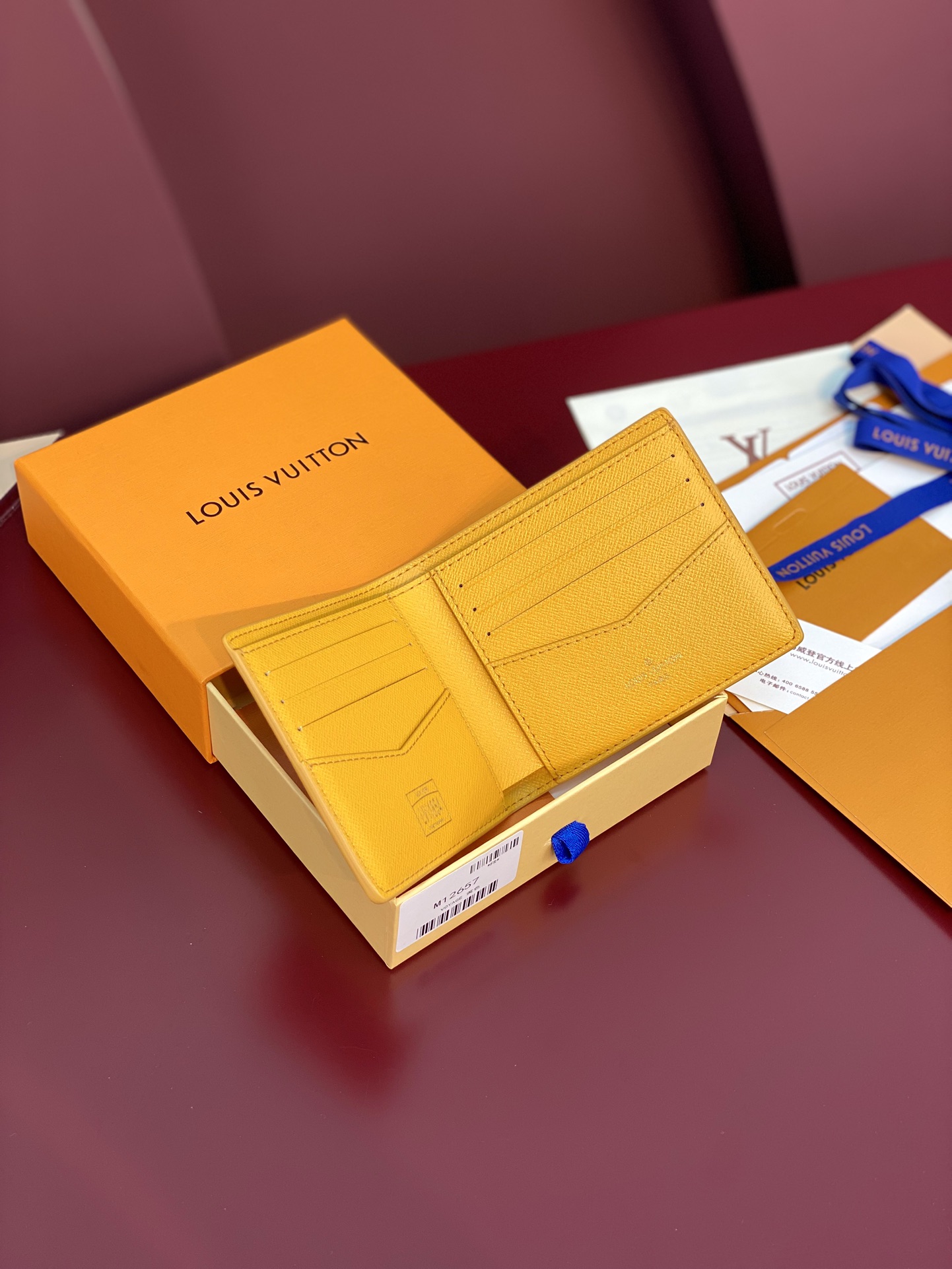 TOP Louis Vuitton LV Multiple Wallet Monogram Heritage Canvas 9x1.5x11.5cm - 2 Color