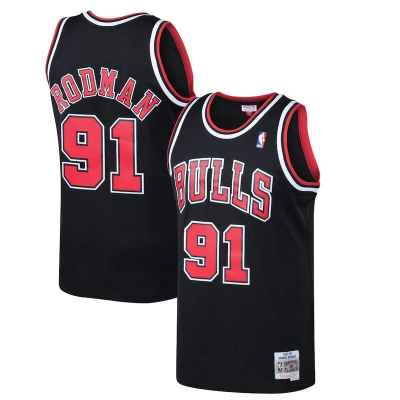 Chicago Bulls Rodman 91 Black MN