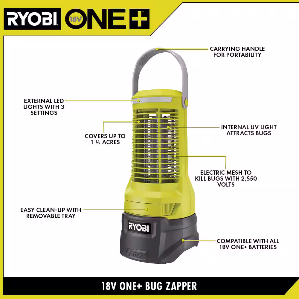 ONE+ 18-Volt Cordless Bug Zapper (Tool Only)