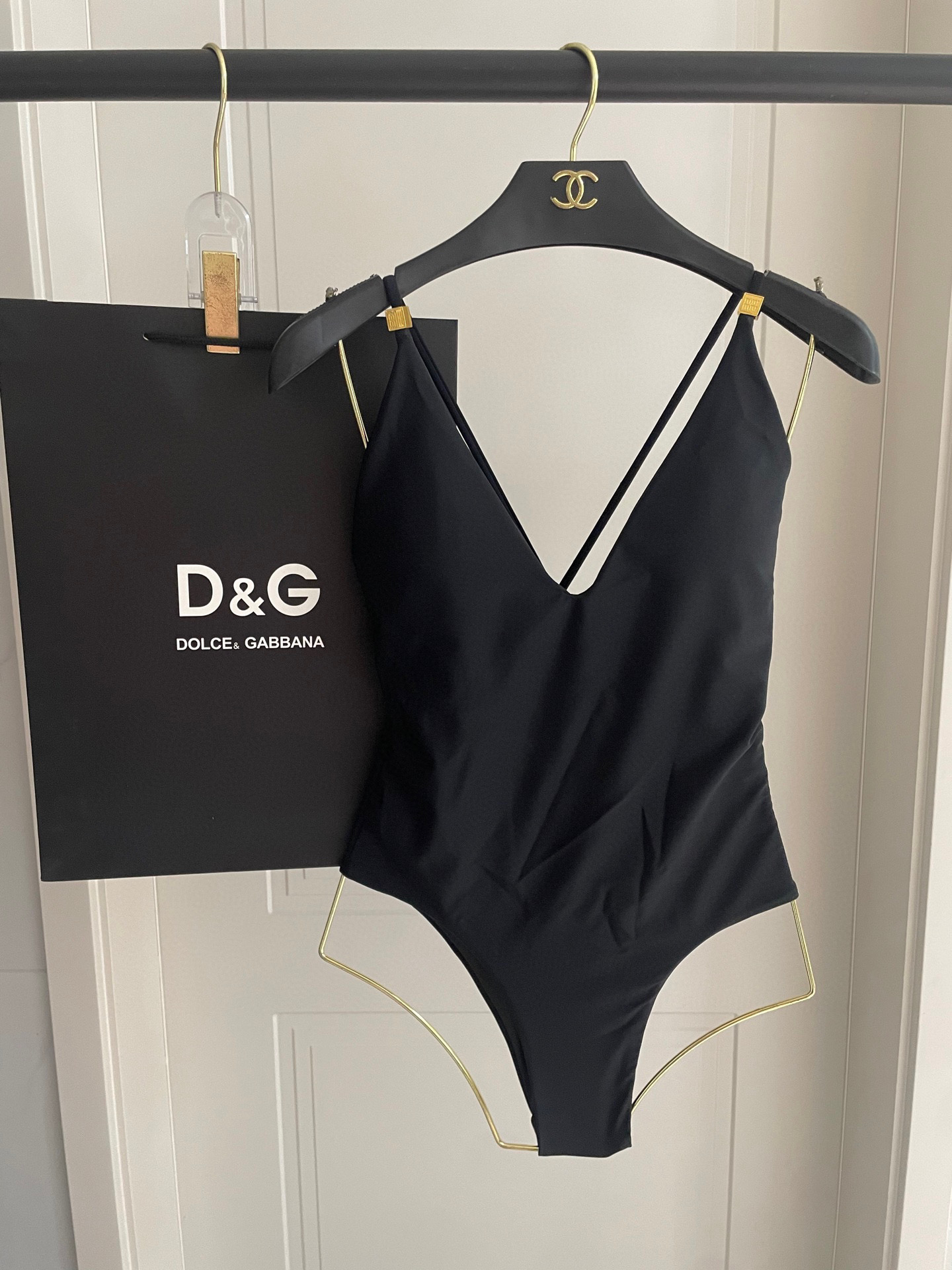 TOP Miu Miu One-Piece Swimsuit - Black