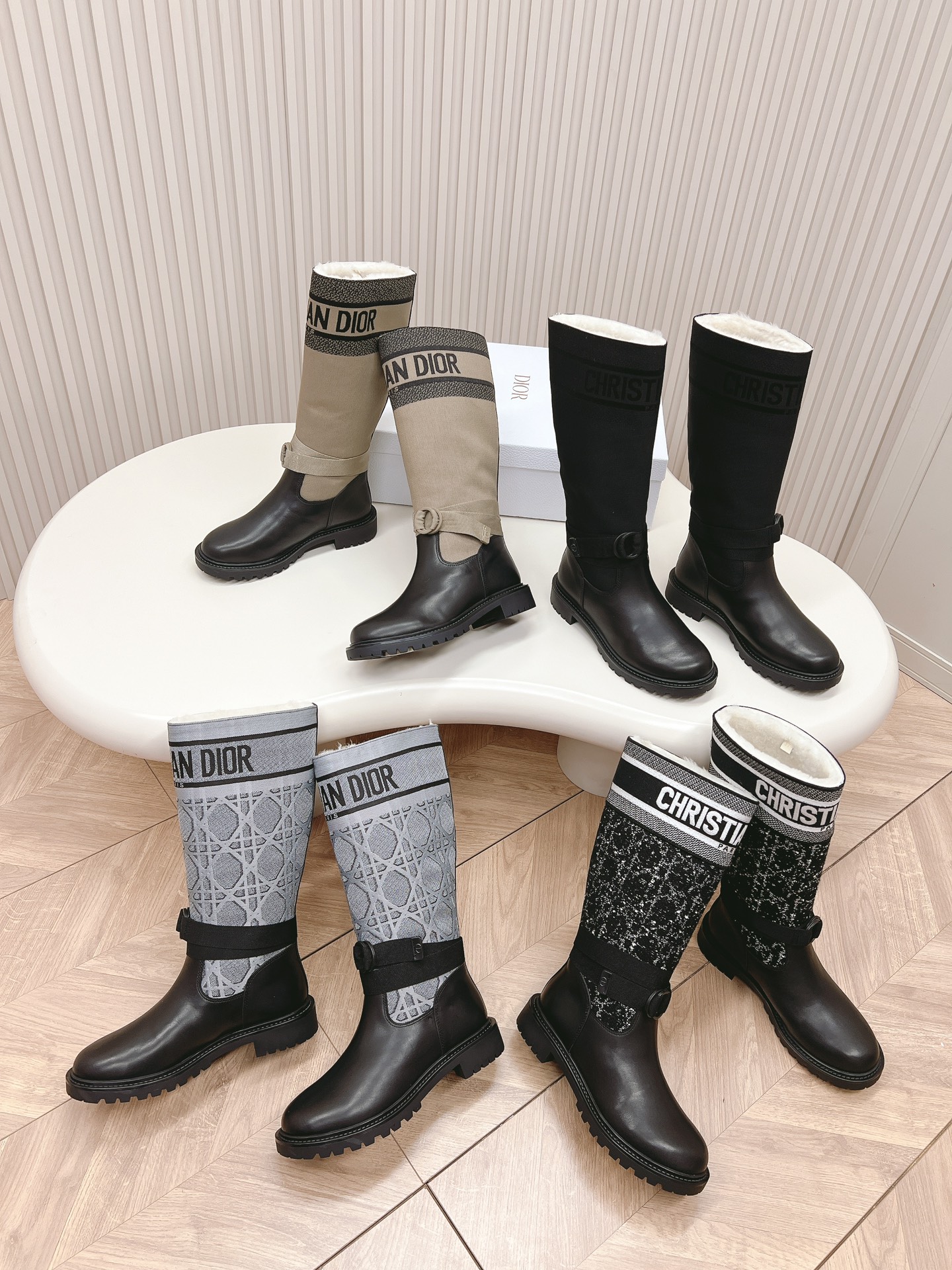 TOP Christian Dior Boots In Thickened Wool - 4 Colors