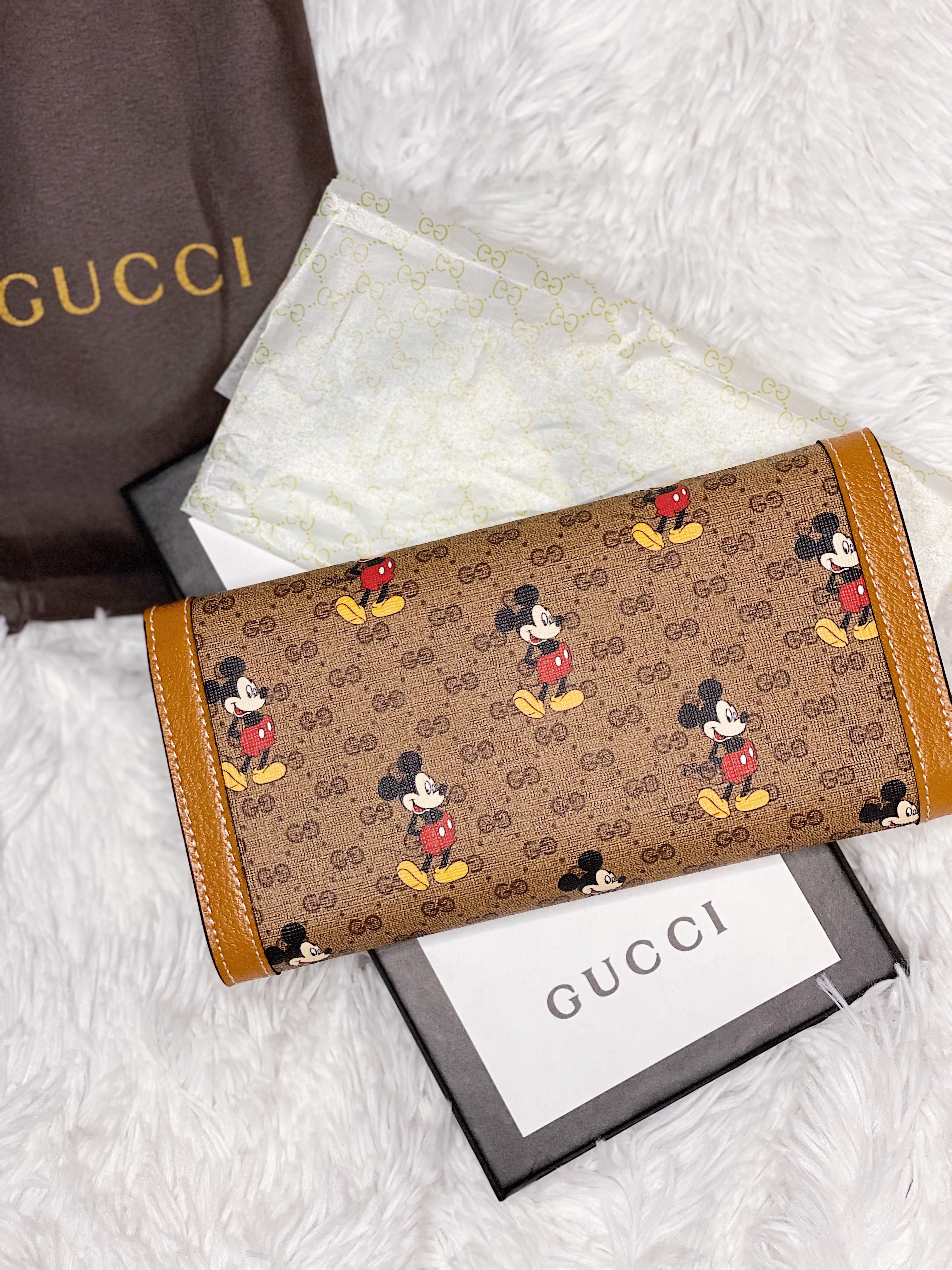 TOP GUCCI x Disney Continental Wallet